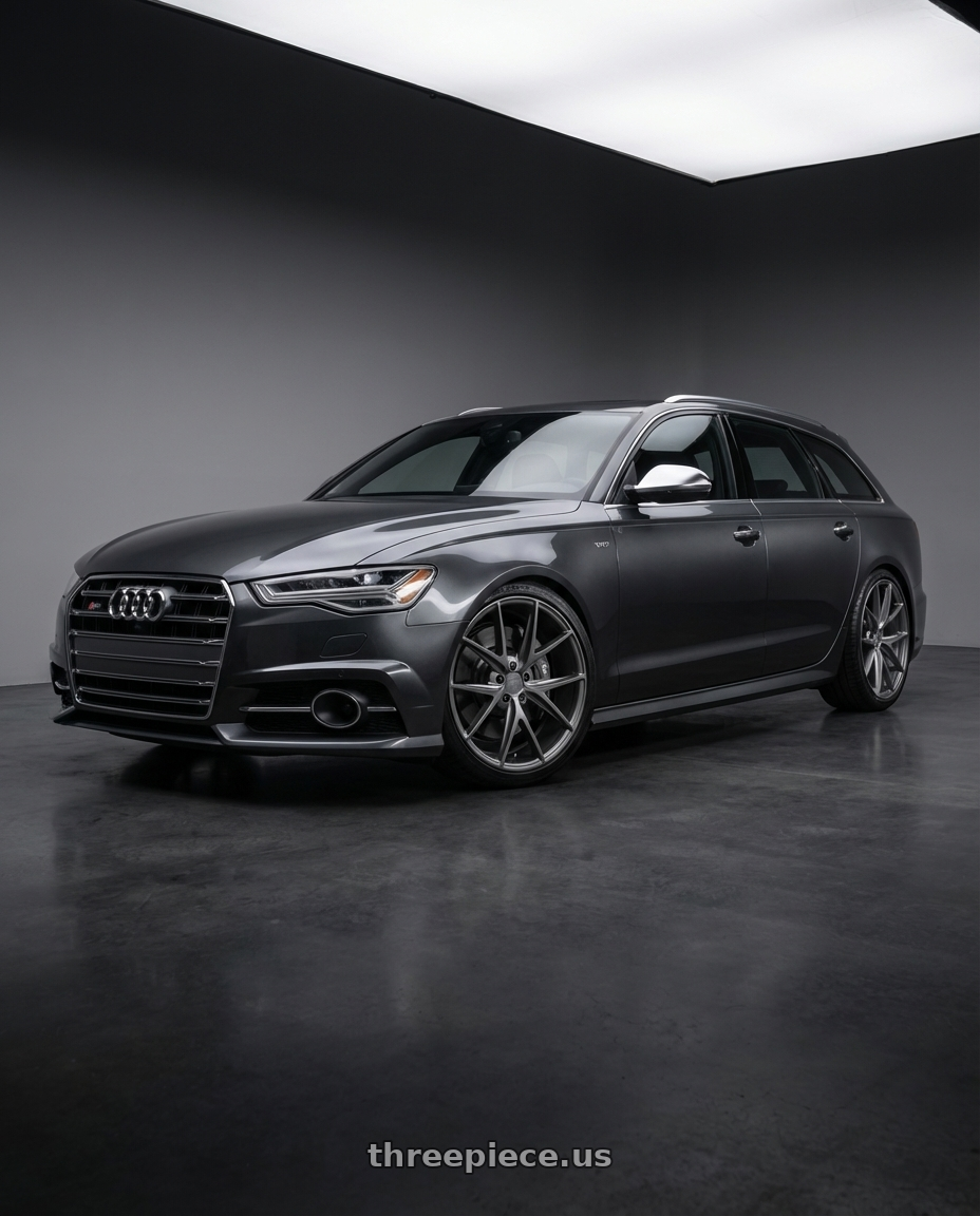 2016 Audi S6 C7 with Niche 1PC M116 MISANO 5X112 20X9 +32 MATTE GUN METAL wheels