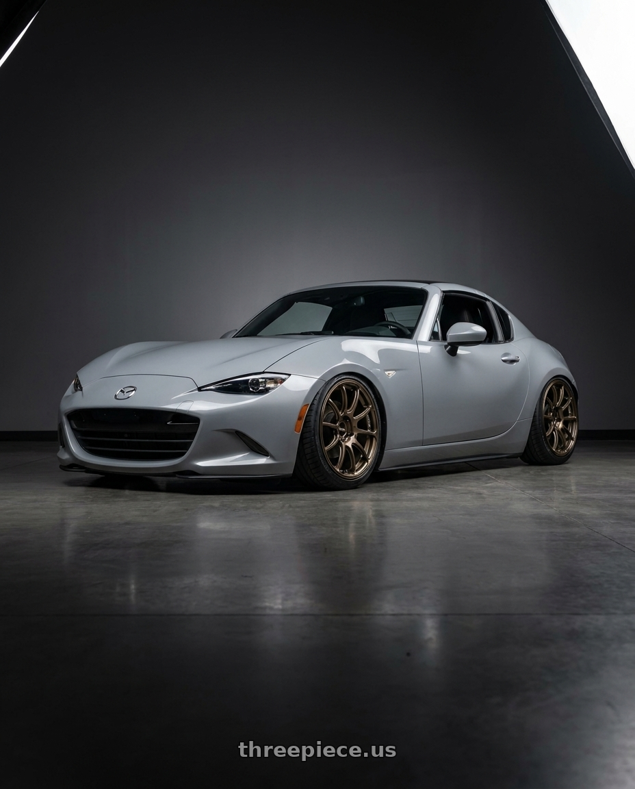 2025 mazda mx5 rf nd3 with Advan Racing RZII 4x100 17x7.5 +38 RACING BRONZE wheels