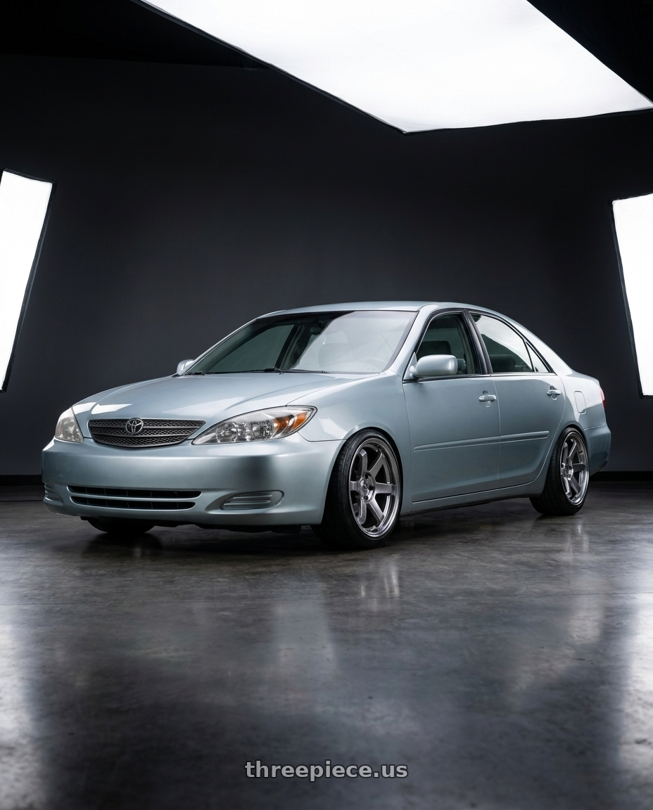 2004 Toyota camry with F1R F106 5x114.3 17x8 +35 Hyper Black wheels