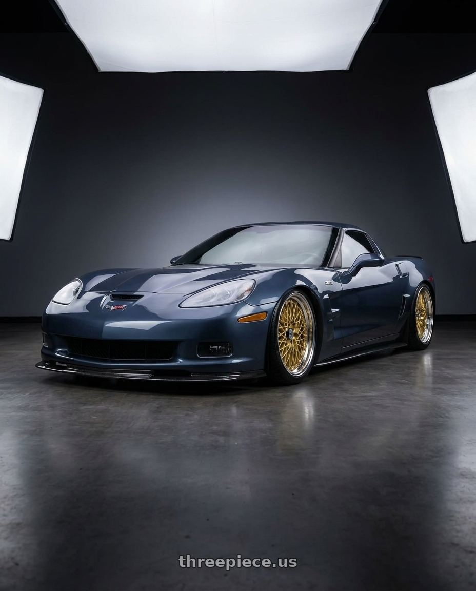2011 Chevrolet Corvette ZR1  with SSR Formula MESH 5X100 18X9.5+0 HP Disk Fm Gold wheels