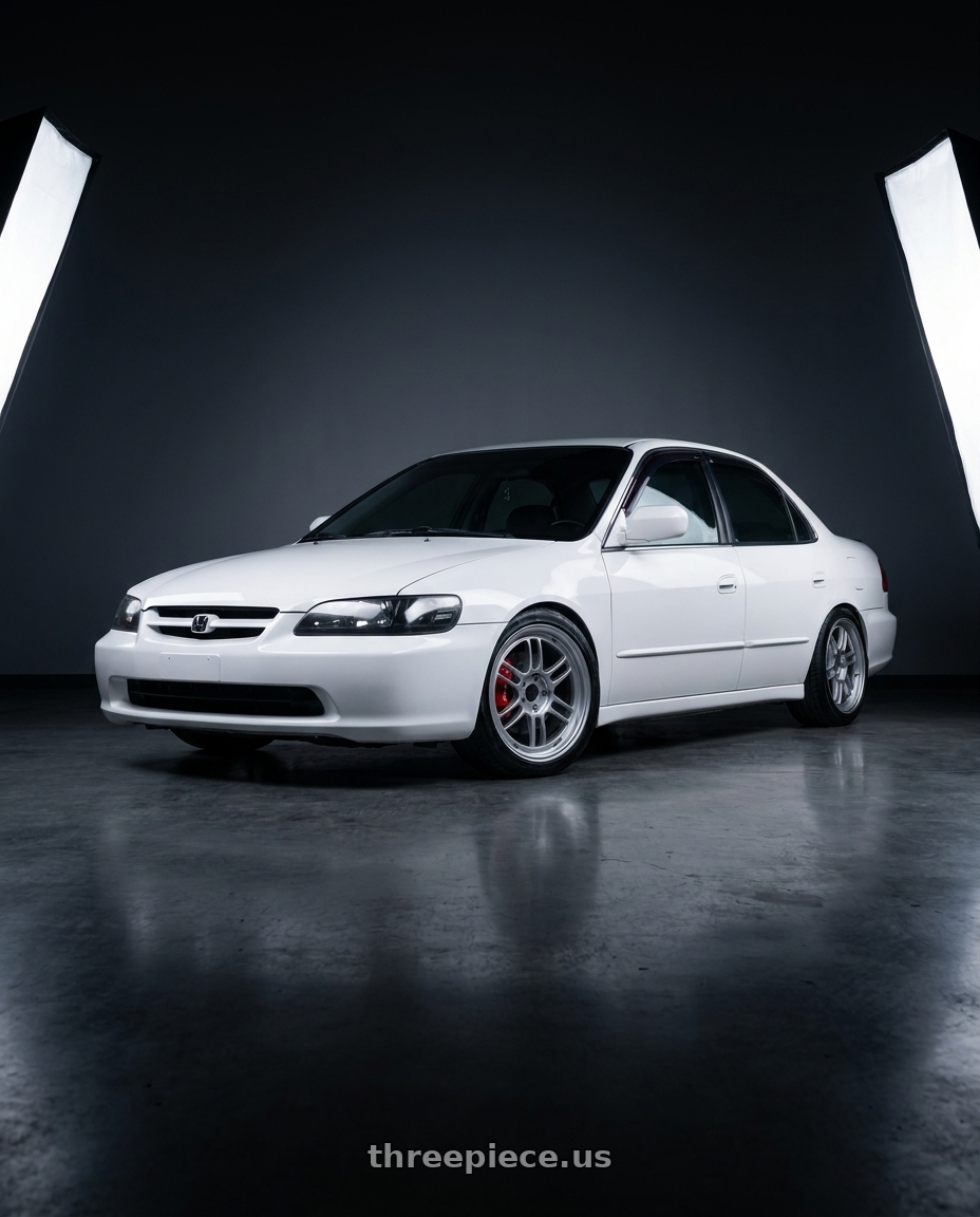 2001 Honda Accord vi CG5 with Enkei RPF1 4x100 17x7+35 Silver wheels