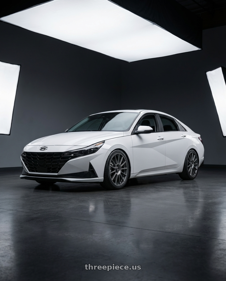 2024 Hyundai Elantra N with fifteen52 PODIUM 5x114.3 / 5x120 19x8.5 +35 FROSTED GRAPHITE (SATIN GREY) wheels