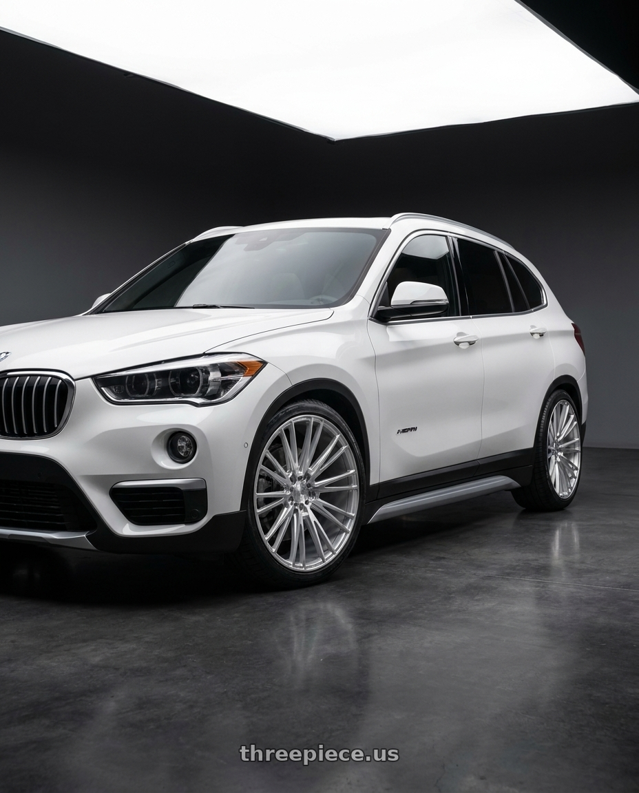 2018 BMW X1 with Axe CF2  5x115 20X8.5+40 SILVER wheels