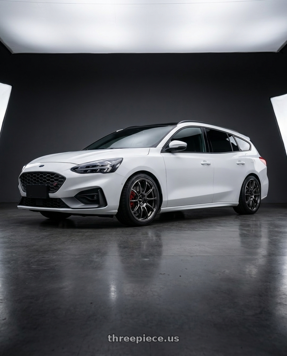 2019 Ford Fiesta St with Advan Racing Rg 4 5x100 18x80 47 Racing Hyper Black Ring 18x80 Et47 wheels