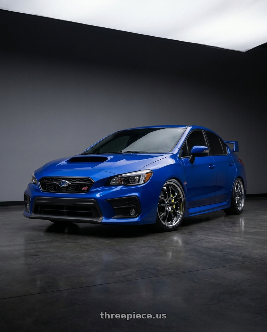 2021 subaru wrx sti with Ssr Agle Minerva 5x114.3 19x10+31 Hyper Disk Super Black Coat wheels