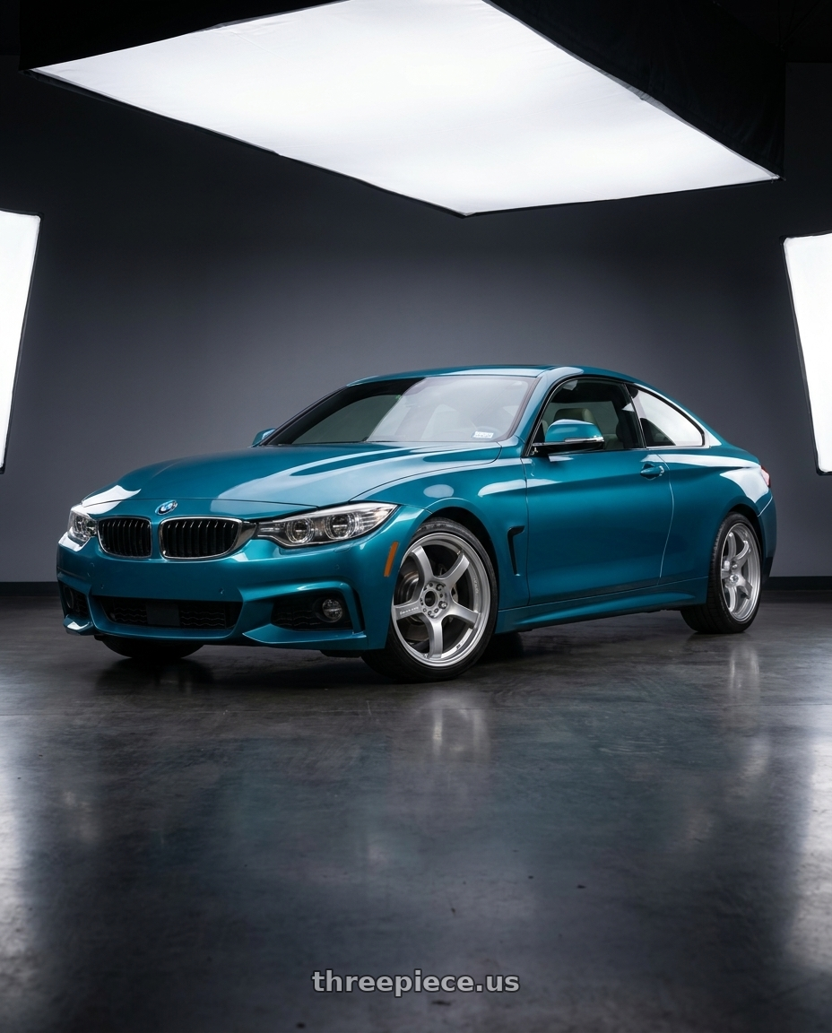 2020 BMW 440i xDrive with Gram Lights 57DR 5x120 18x9.5+38 Grace Silver wheels