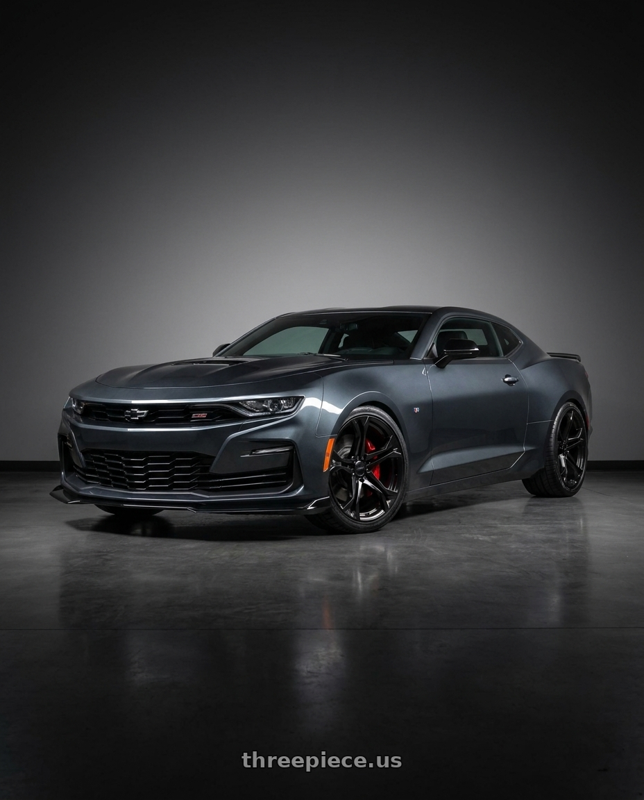 2021 Chevrolet Camaro SS with MRR M017 5x120 20x10  +23 Gloss Black fit Chevy Camaro 1LE Style wheels