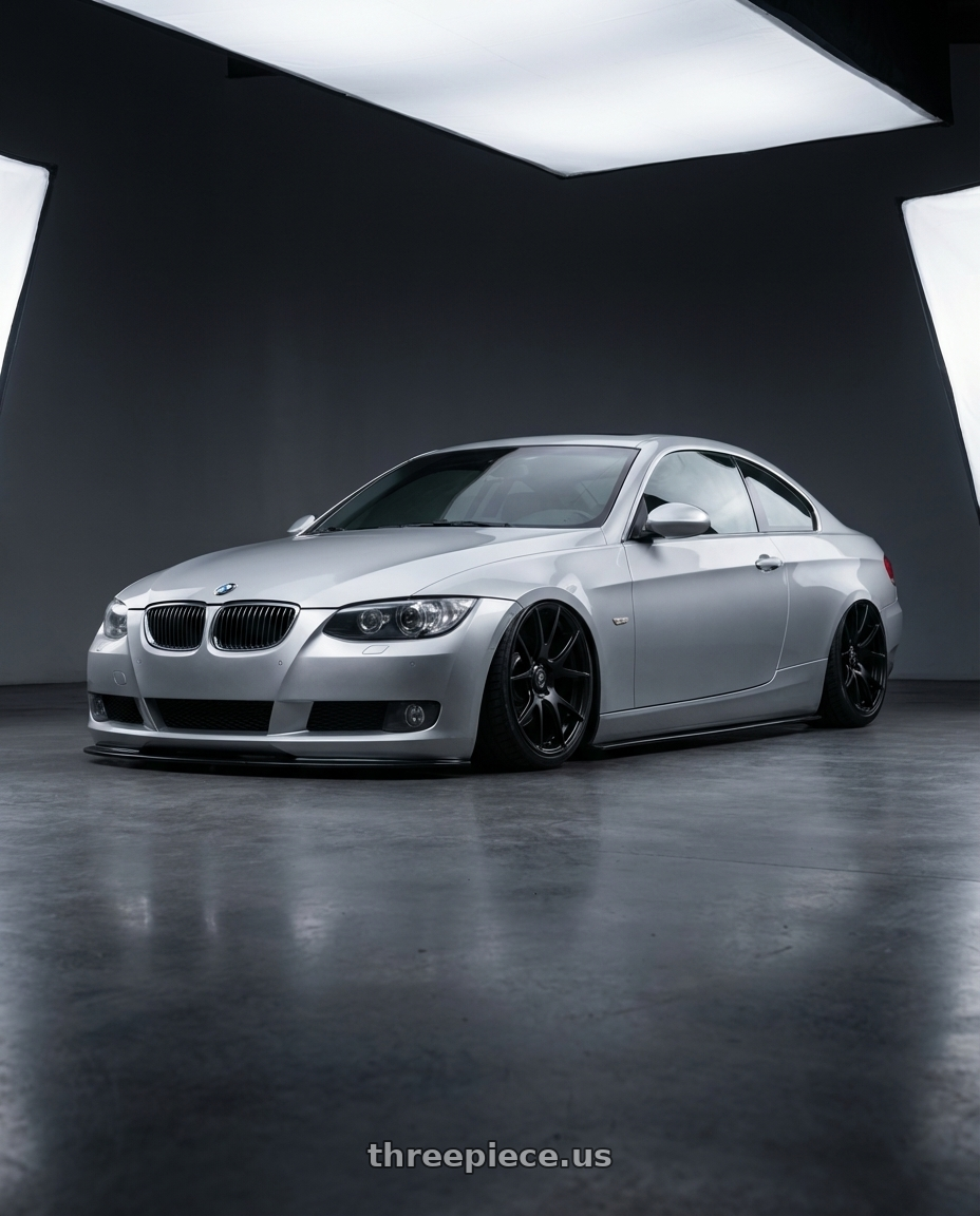 2012 BMW 3 Series E92 with Forgestar CF5V 5x120 19x9 +38 Satin Black wheels