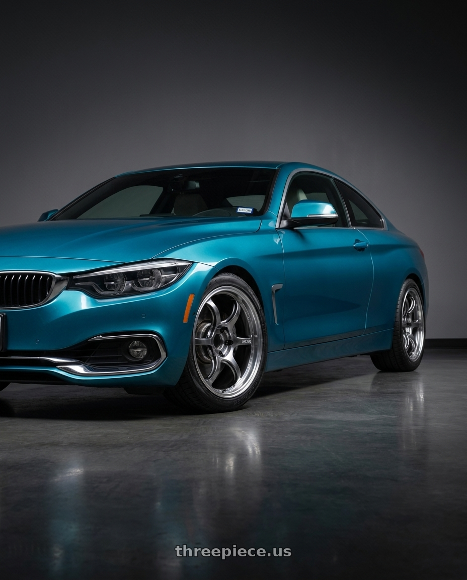 2020 BMW 440i xDrive with Advan Racing RG-D2 5x120 18x8.5 +35 MACHINING & RACING HYPER BLACK wheels