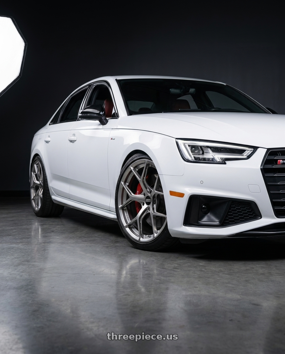 2019 audi s4 with BBS FI-R Evo CL 21x12.0+45 Platinum Silver wheels