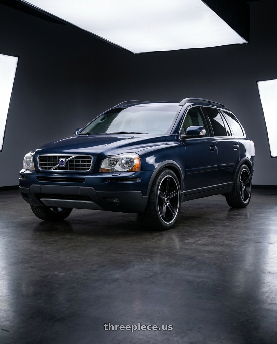 2012 Volvo Xc90 with Motegi MR122 4X100/4X114.3 18X9 +45 SATIN BLACK W/ MACHINED STRIPE wheels