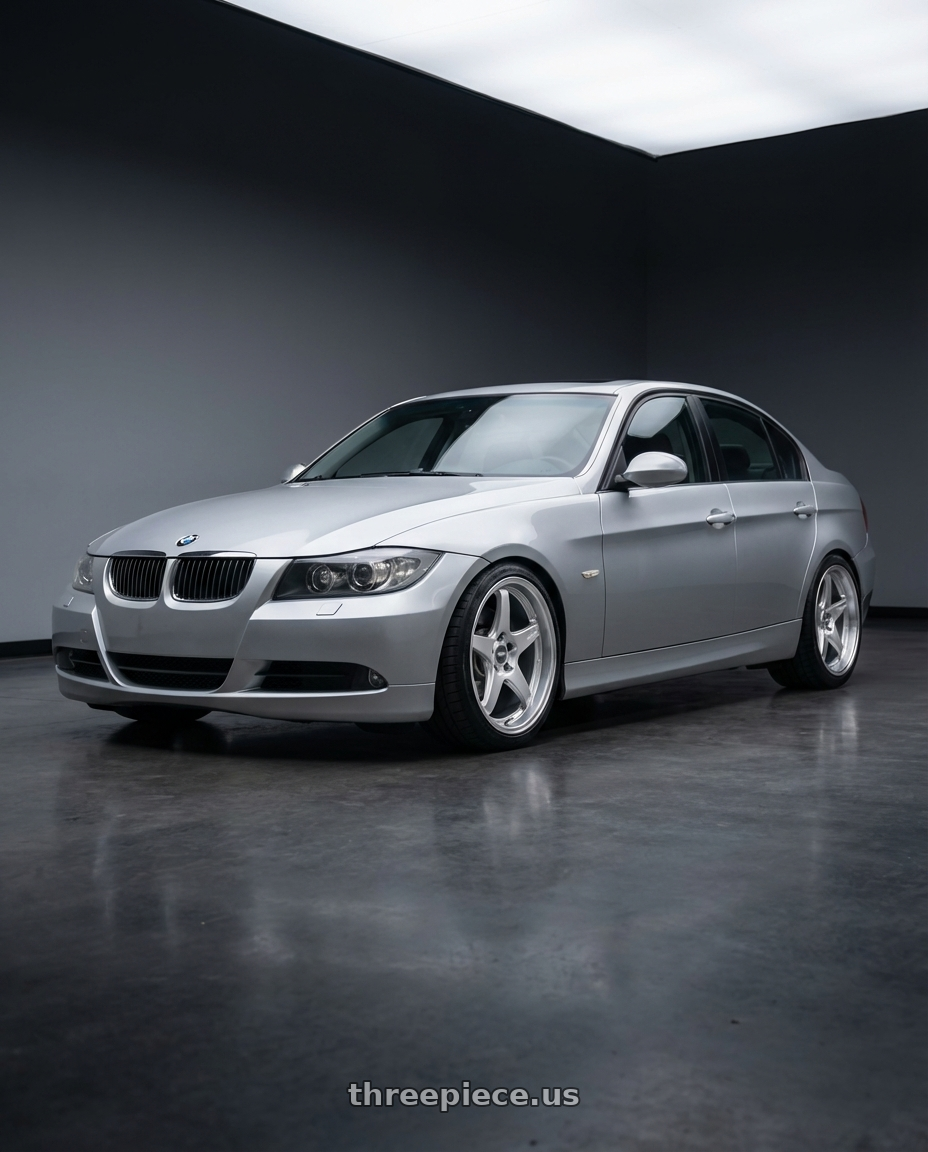 2012 BMW 3 Series E92 with ESR Wheels APEX SERIES AP5 5x120 18x8.5 +30 Hyper Silver wheels