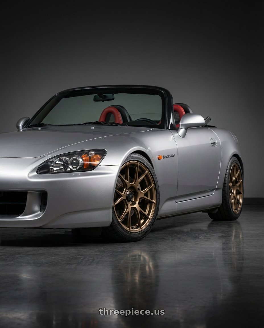 2009 Honda S2000 with Konig Ampliform 5x114.3 17x9+40 Gloss Bronze wheels