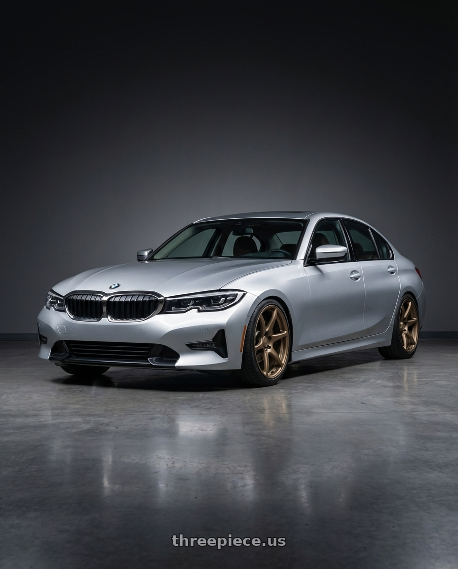 2023 BMW 3 Series G20 with Kansei K11B Tandem 5X112 19x9.5 22 Bronze wheels