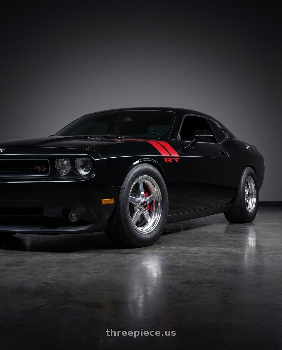 2010 dodge challenger with Race Star 92 Drag Star 5x115 20x6 -7 Polish wheels