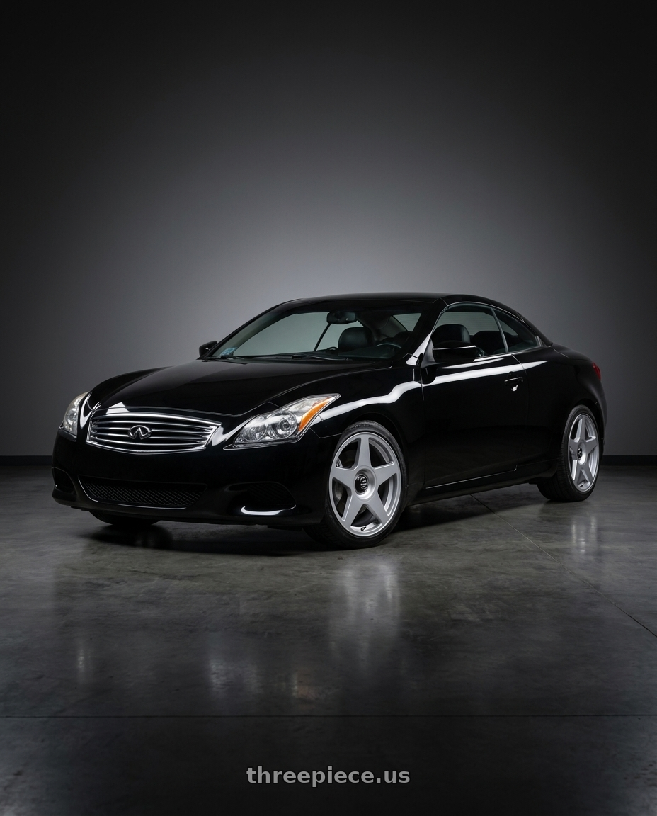 2012 infiniti g37s conv with fifteen52 TARMAC EVO 5x114.3 / 5x120 19x8.5 +35 SPEED SILVER (GLOSS SILVER) wheels