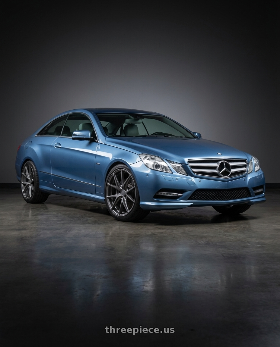 2014 Mercedes-Benz E-Class Coupe C207 with Niche 1PC M116 MISANO 5X112 19X8.5 +25 MATTE GUN METAL wheels