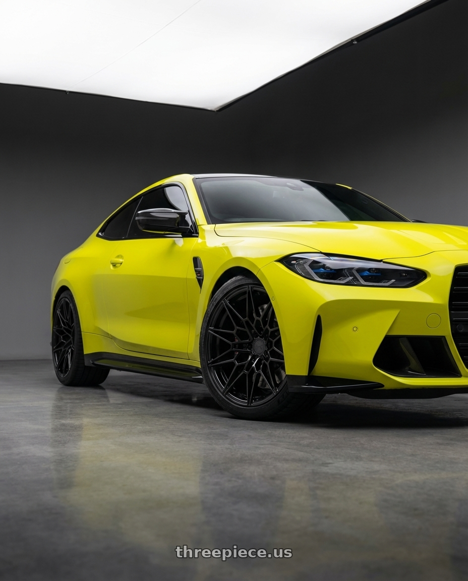 2024 BMW M4 G82 with Avant Garde Wheels M520R 5X112 19x9.5 +40 Gloss Black wheels