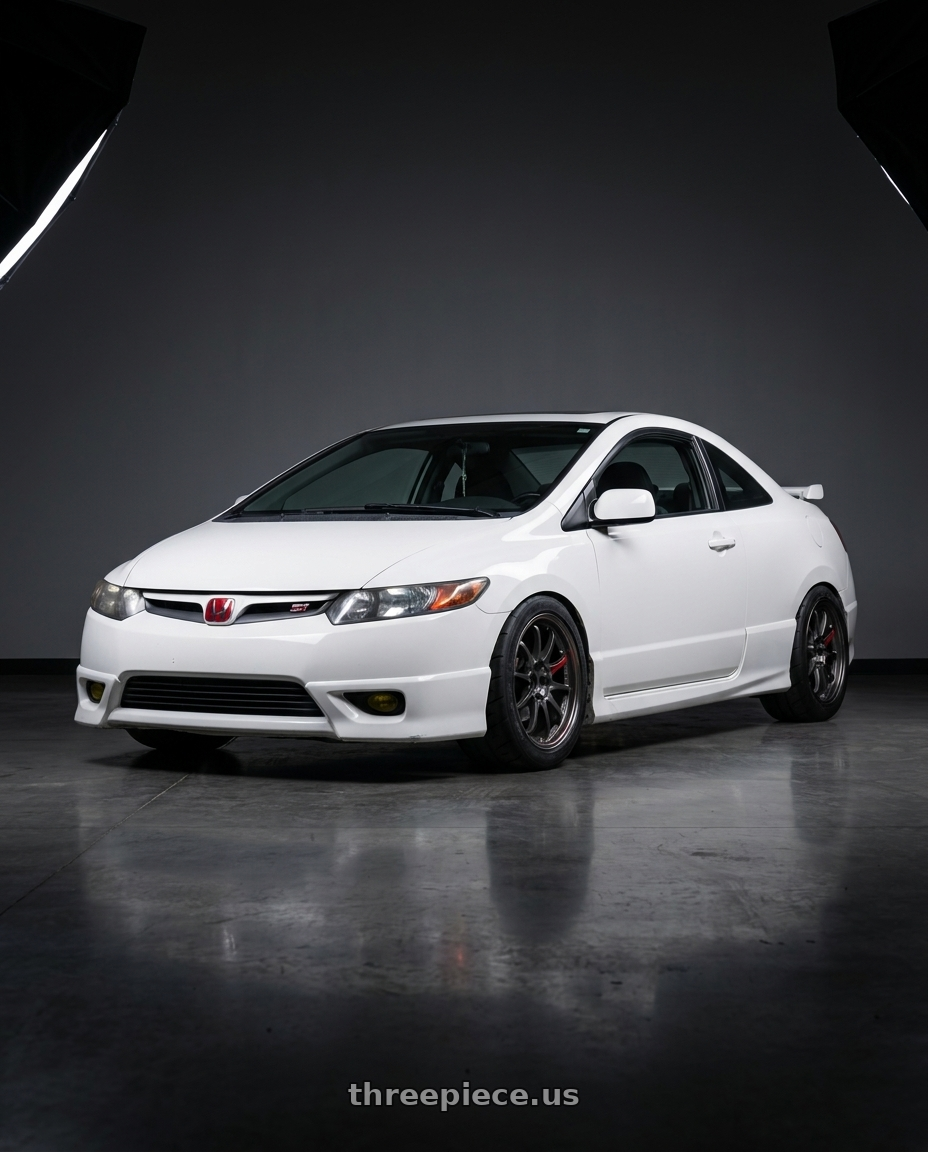 2008 honda civic si with Volk Racing CE28SL 5x114.3 17x9.0+22 wheels