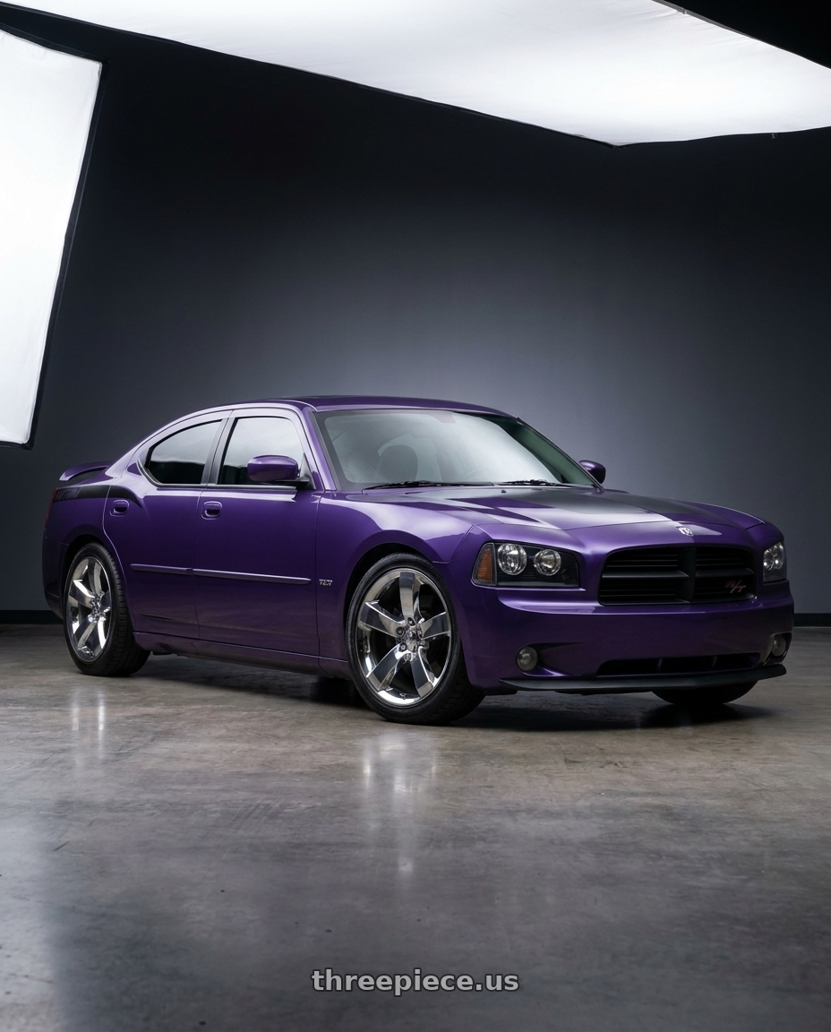 2007 Dodge Charger Rt Daytona with OE Wheels DG04 5x115 20x9+20 Chrome wheels