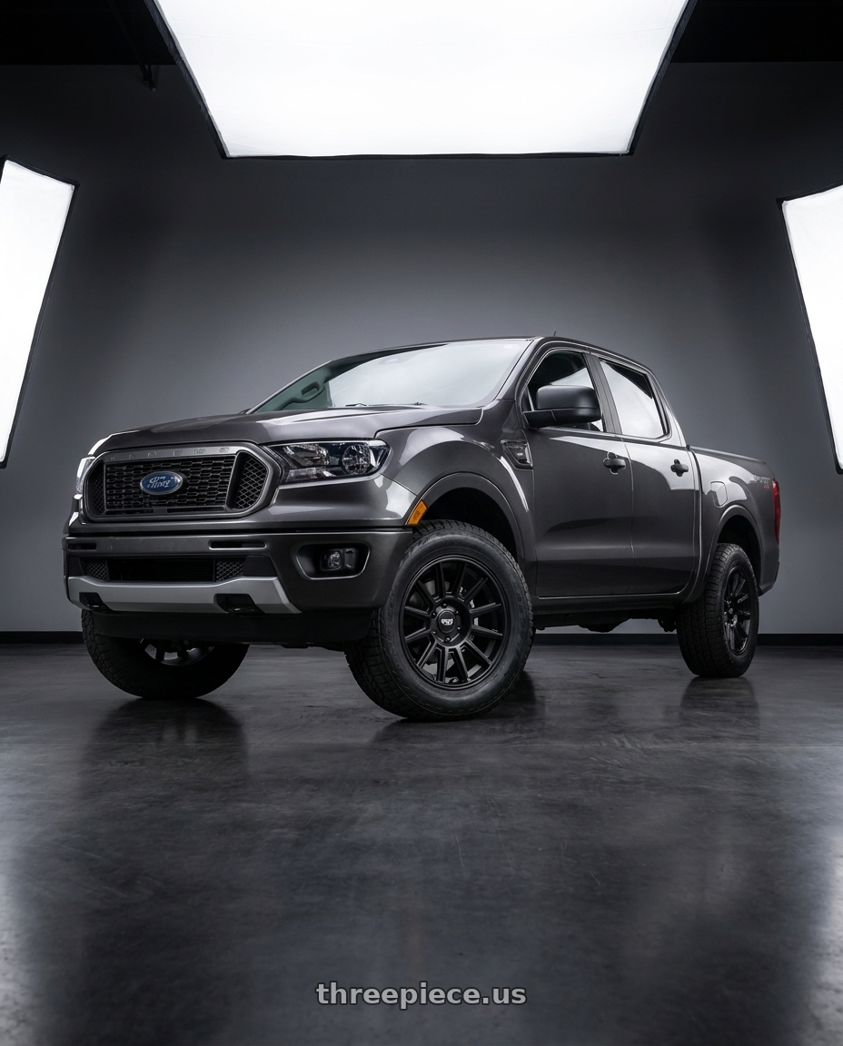 2021 Ford Ranger XL with Dirty Life Journey 9316 6x139.7 17x8.5+0 Matte Black wheels