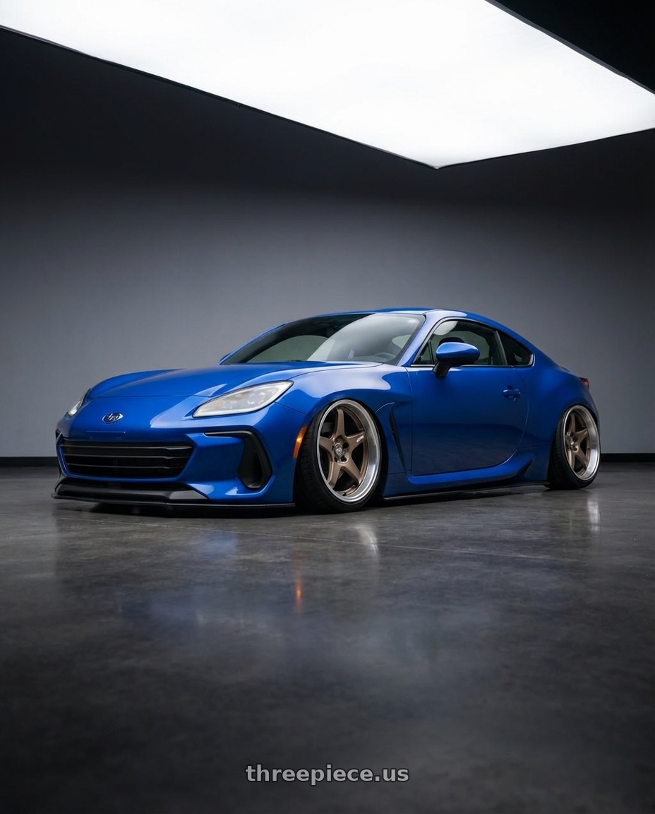 2024 Subaru BRZ with ESR Wheels APEX SERIES AP5 5x114.3 18x9.5 +22 Matte Bronze wheels