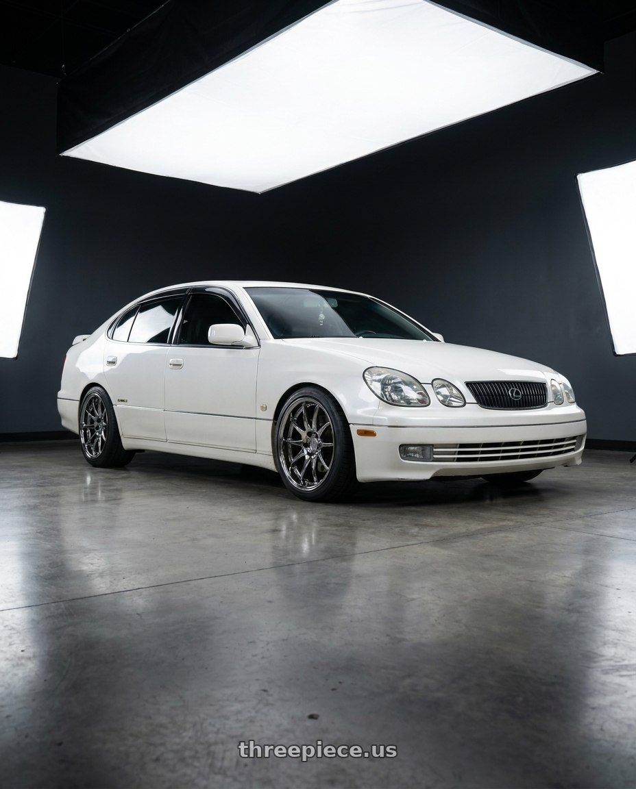 2001 Lexus GS300 with Aodhan DS02 5x114.3 18x9.5+30 Vacuum Chrome wheels