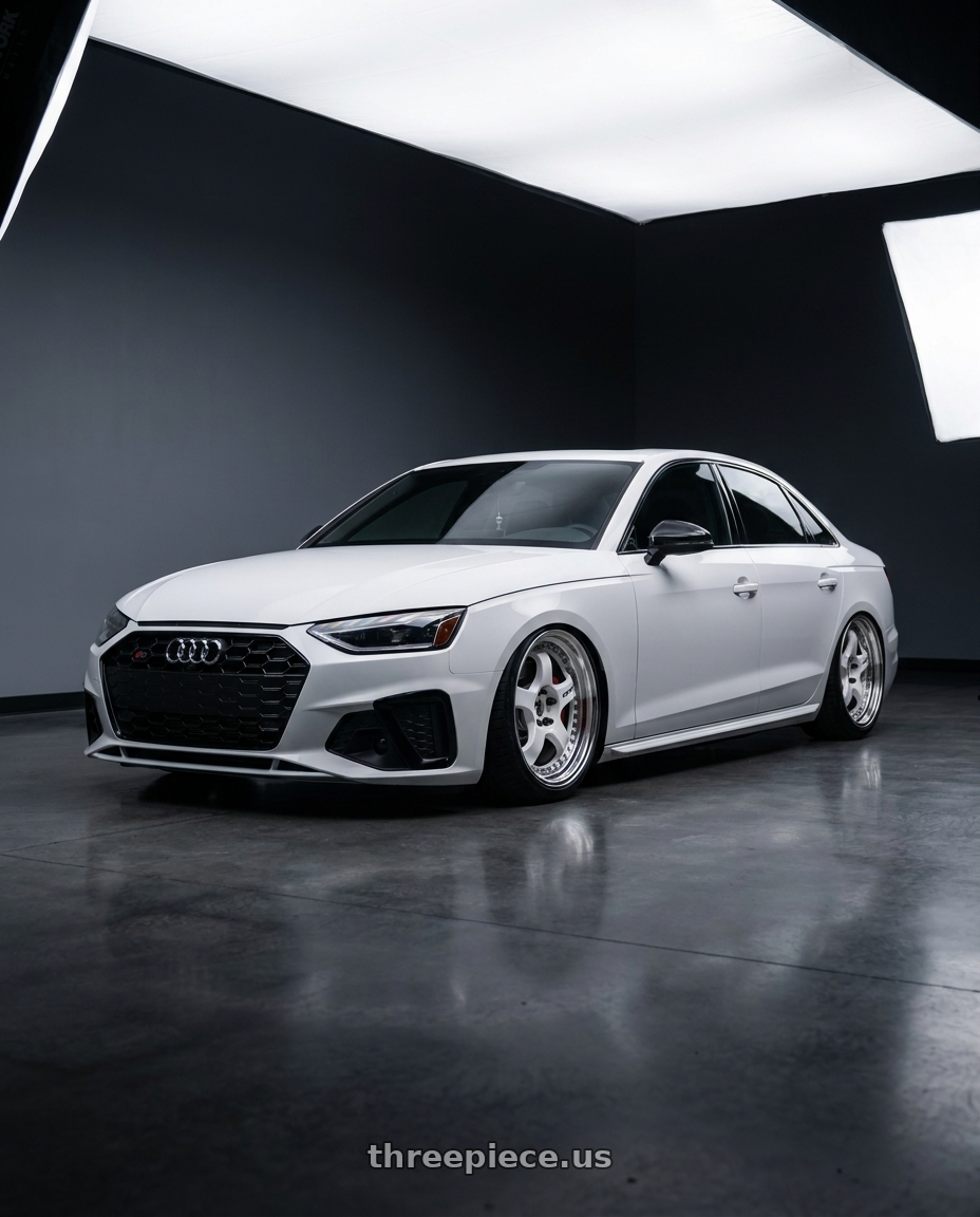 2020 Audi s4 with Work Meister S1 3P 5x112 19x9.5+38 R Disk White wheels