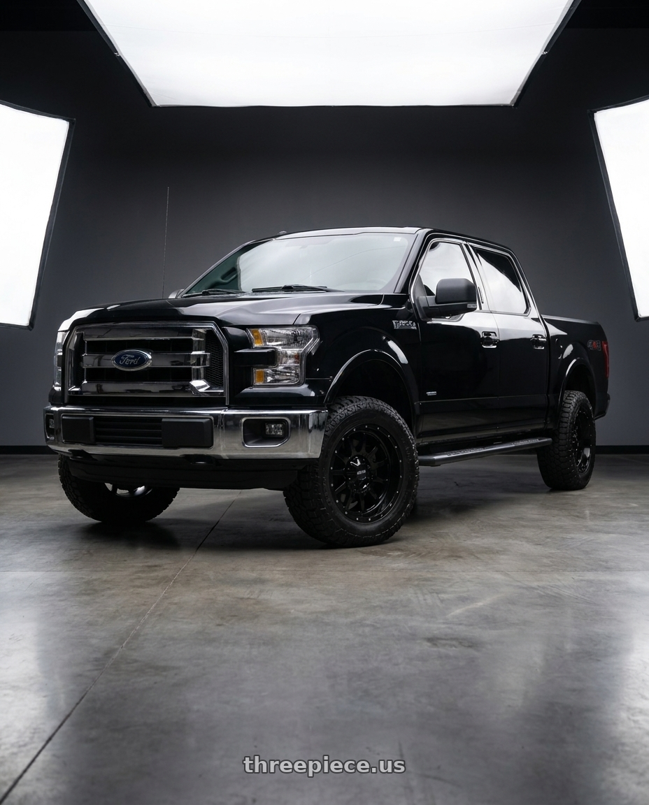 2015 Ford F-150 XL with Method Race Wheels 318B 6X135 17x8.5 +0 GLOSS BLACK wheels