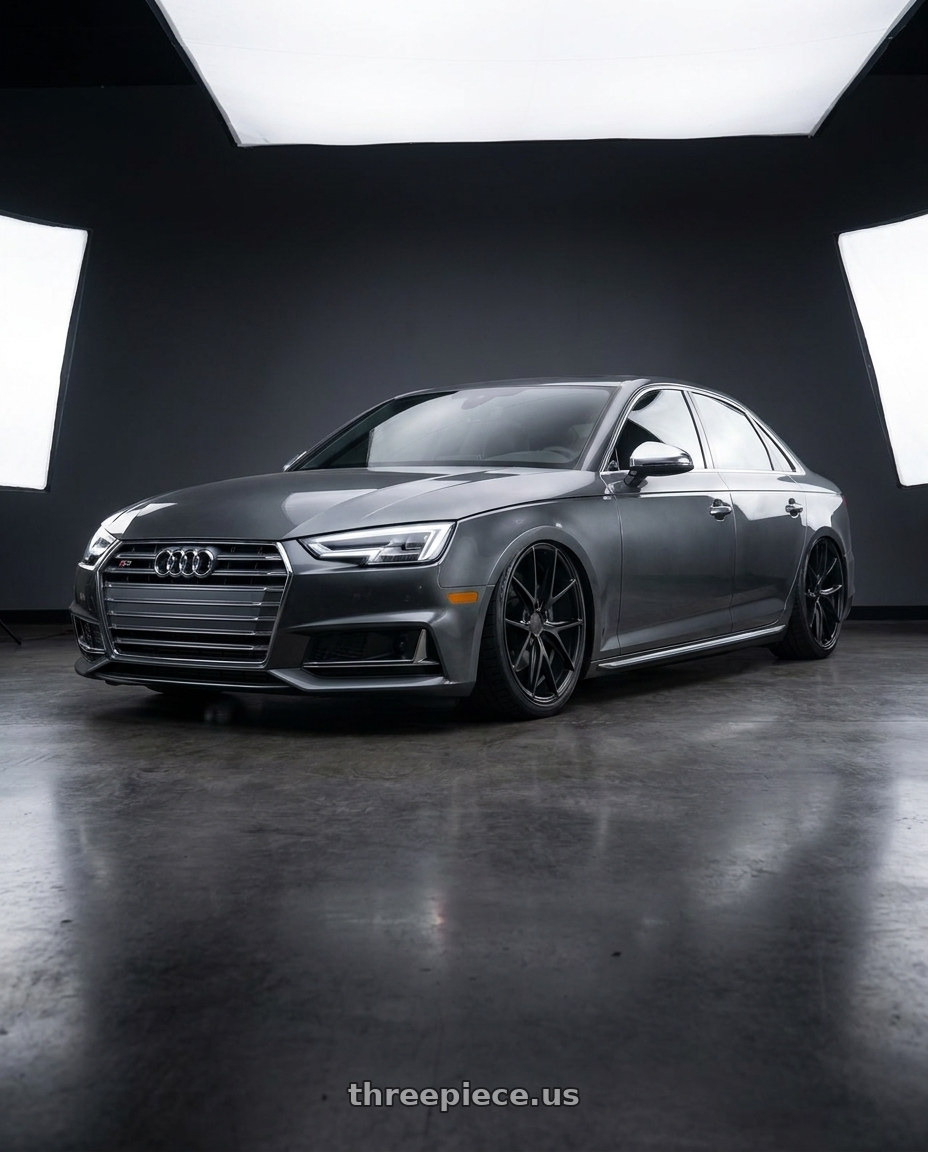 2023 Audi S4 B9 with Niche 1PC M117 MISANO 5X112 19X8.5 +34 MATTE BLACK wheels