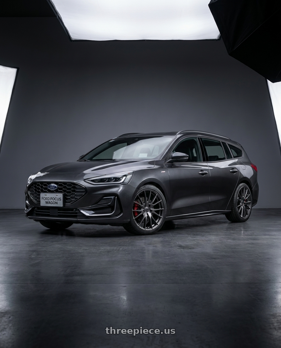 2025 ford focus wagon with RTX IPL 5x114.3 18x8 +40 Dark Gunmetal wheels