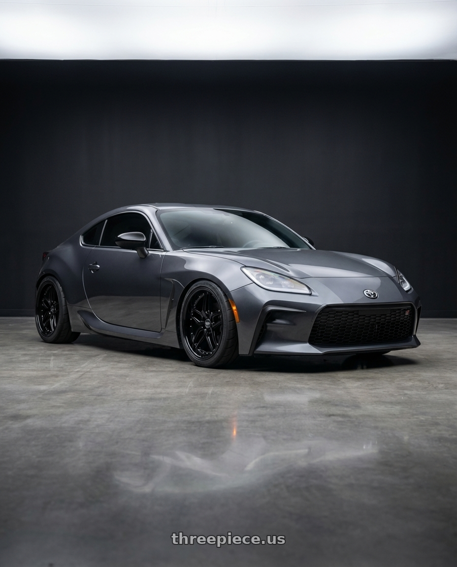 2022 Toyota Gr86 with ESR Wheels CS SERIES CS15 5x100 18x9.5 +22 Gloss Black wheels