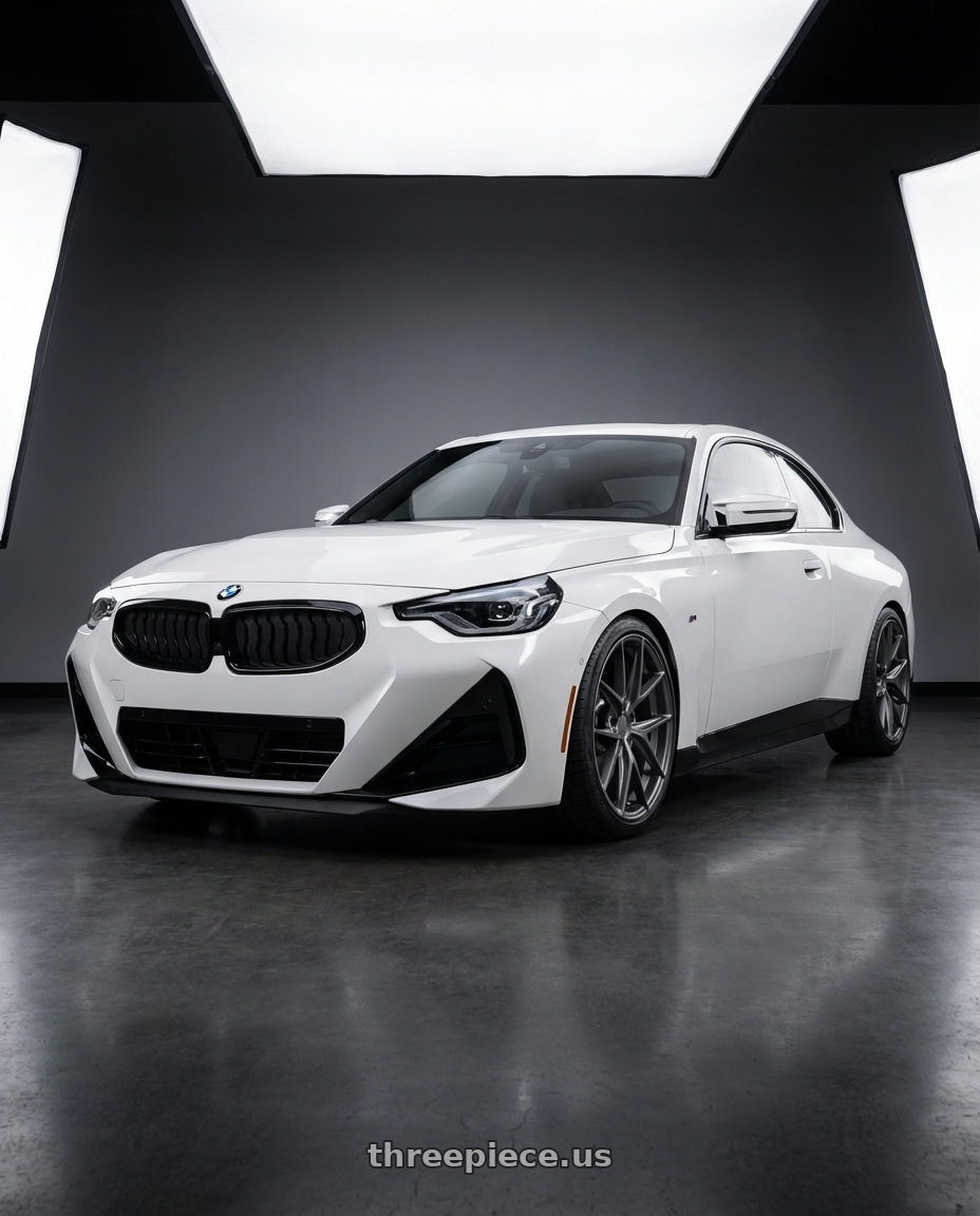 2024 BMW 2 Series G42 with Niche 1PC M116 MISANO 5X112 19X9.5 +38 MATTE GUN METAL wheels