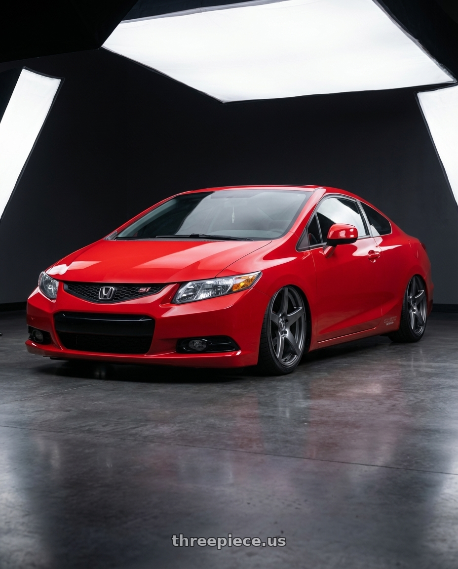 2011 Honda Civic Si with Forgestar CF5 5x114.3 18x9 +35 Gloss Anthracite wheels