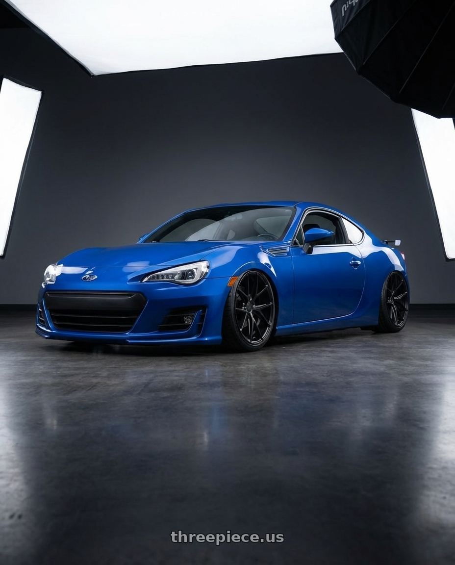 2017 Subaru BRZ with Niche 1PC M117 MISANO 5X100 18X8 +40 MATTE BLACK wheels