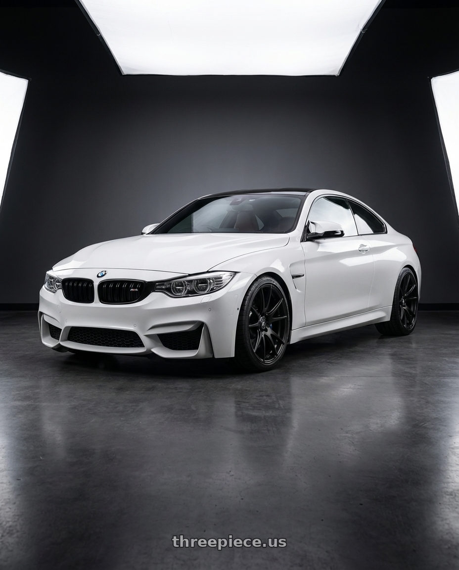 2018 BMW M4 F82 with Forgestar CF5V 5x120 19x9 +38 Satin Black wheels