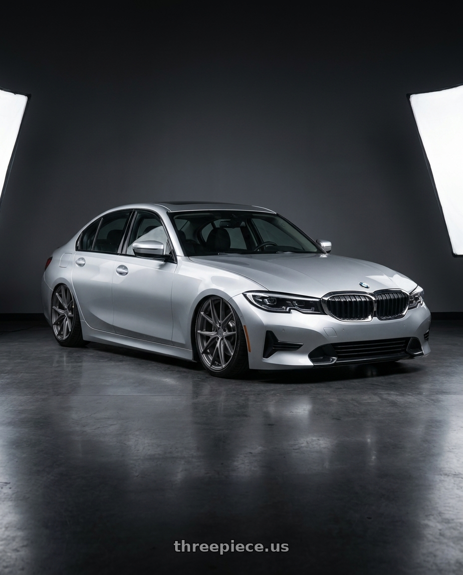 2023 BMW 3 Series G20 with Niche 1PC M116 MISANO 5X112 19X8.5 +34 MATTE GUN METAL wheels