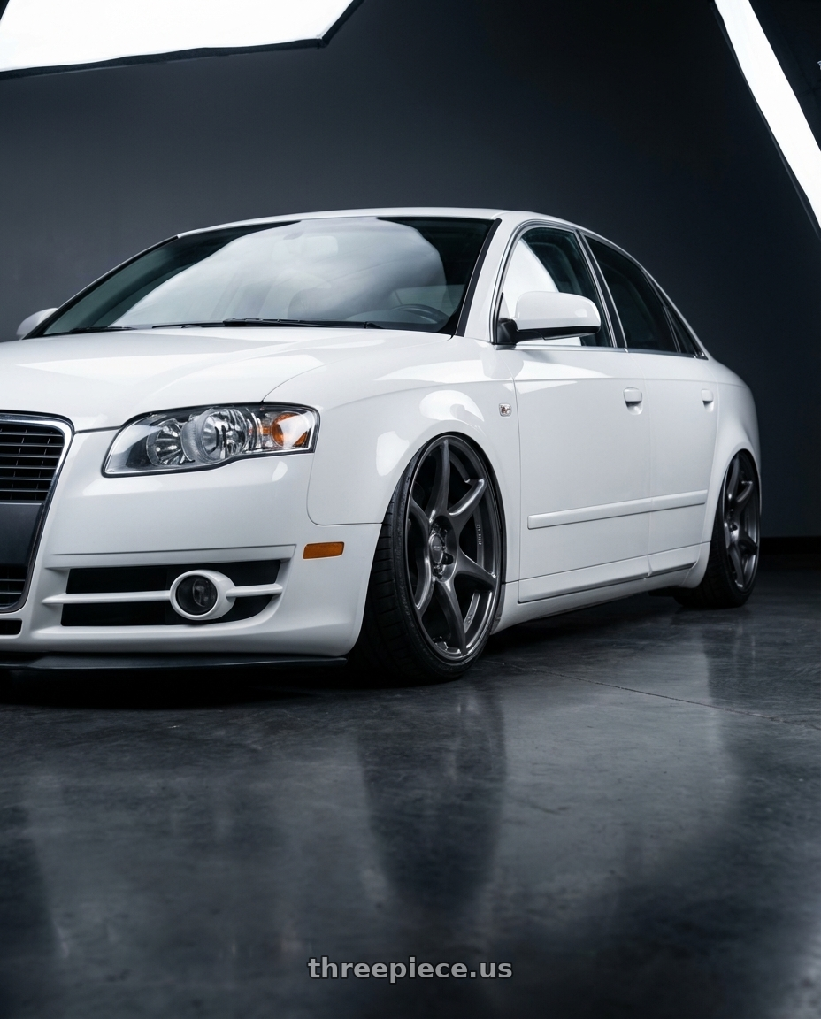 2010 Audi A4 B7 with Kansei K11G Tandem 5X112 19x9.5 22 Gunmetal wheels