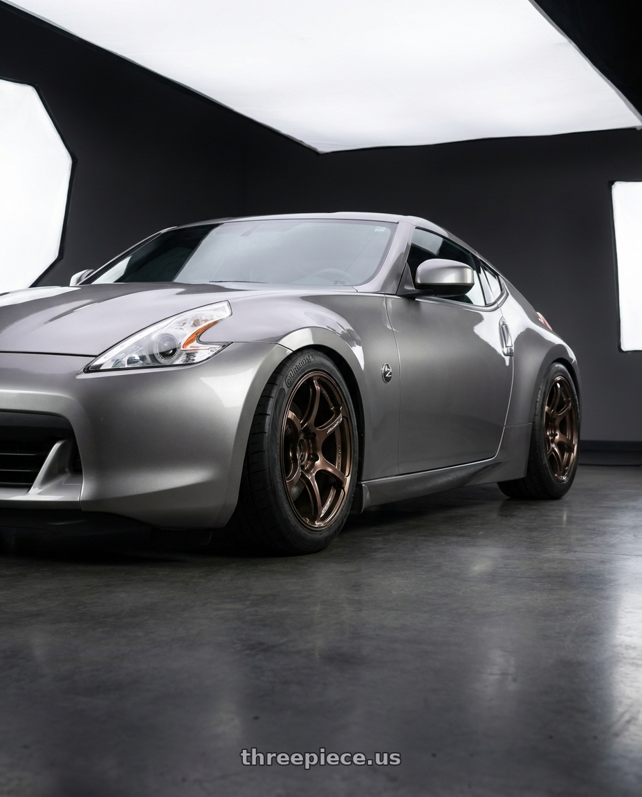 2009 Nissan 370z with Advan Racing RG-4 5x114.3 18x11.0 +15 RACING COPPER BRONZE wheels