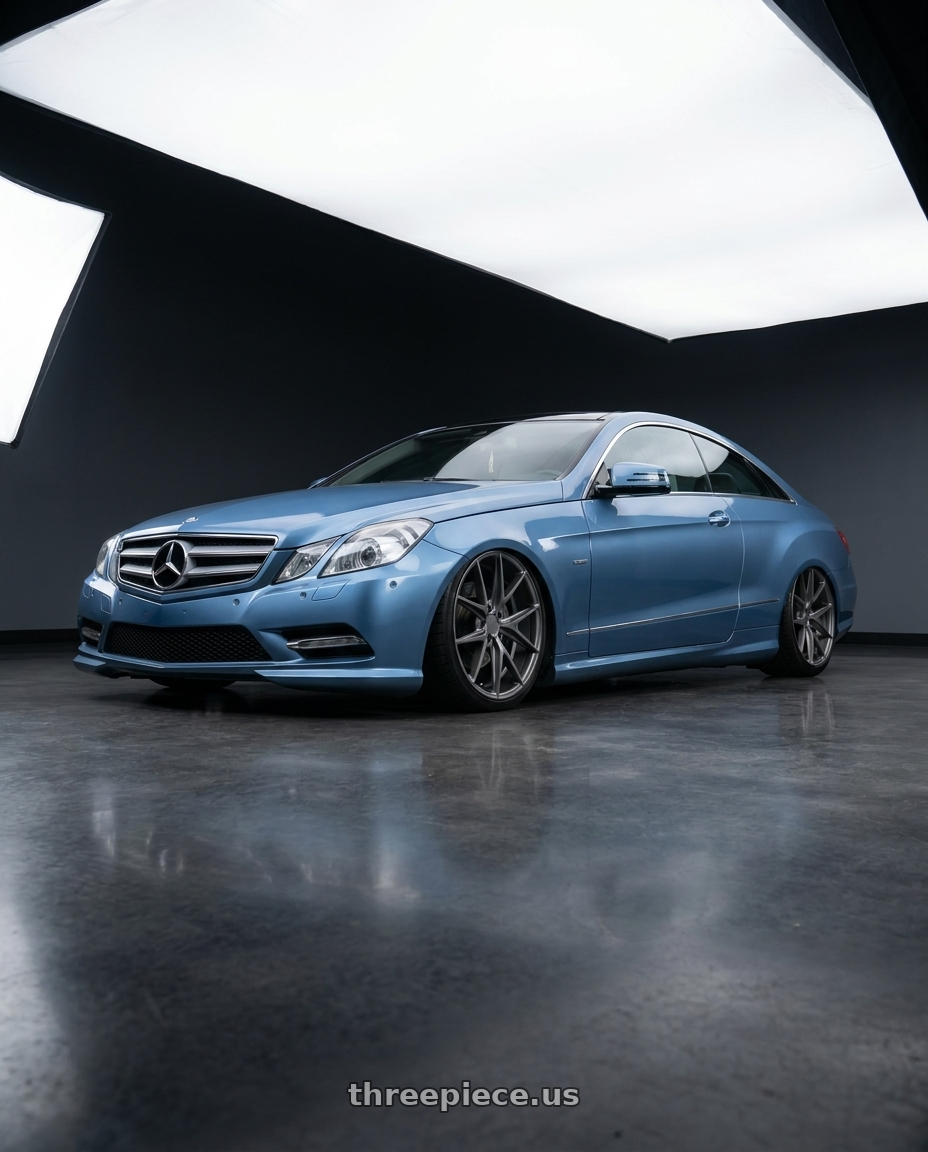 2014 Mercedes-Benz E-Class Coupe C207 with Niche 1PC M116 MISANO 5X112 20X10.5 +20 MATTE GUN METAL wheels