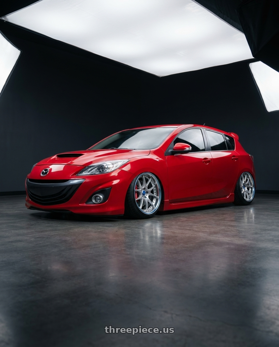 2011 mazda mazda3 with Work Emotion CR 3P wheels