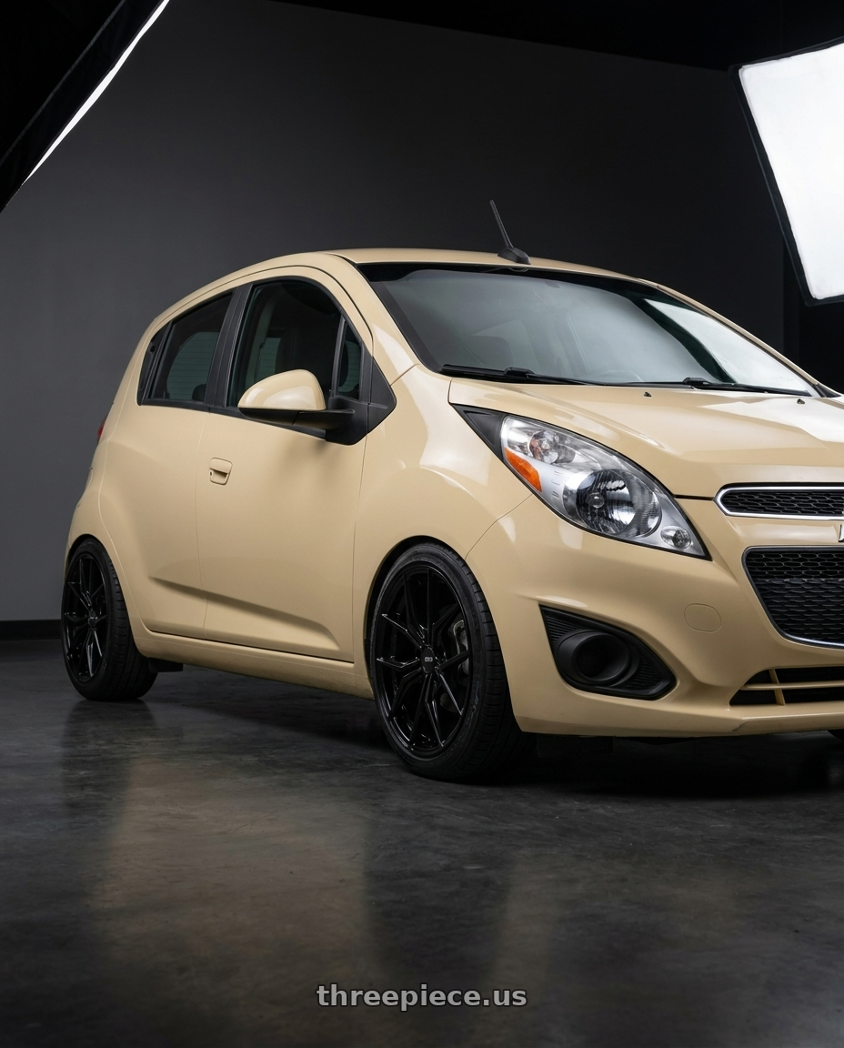 2015 Chevy Spark LT  with Enkei TSR-X 5x100 18x8.5+45 Gloss Black wheels