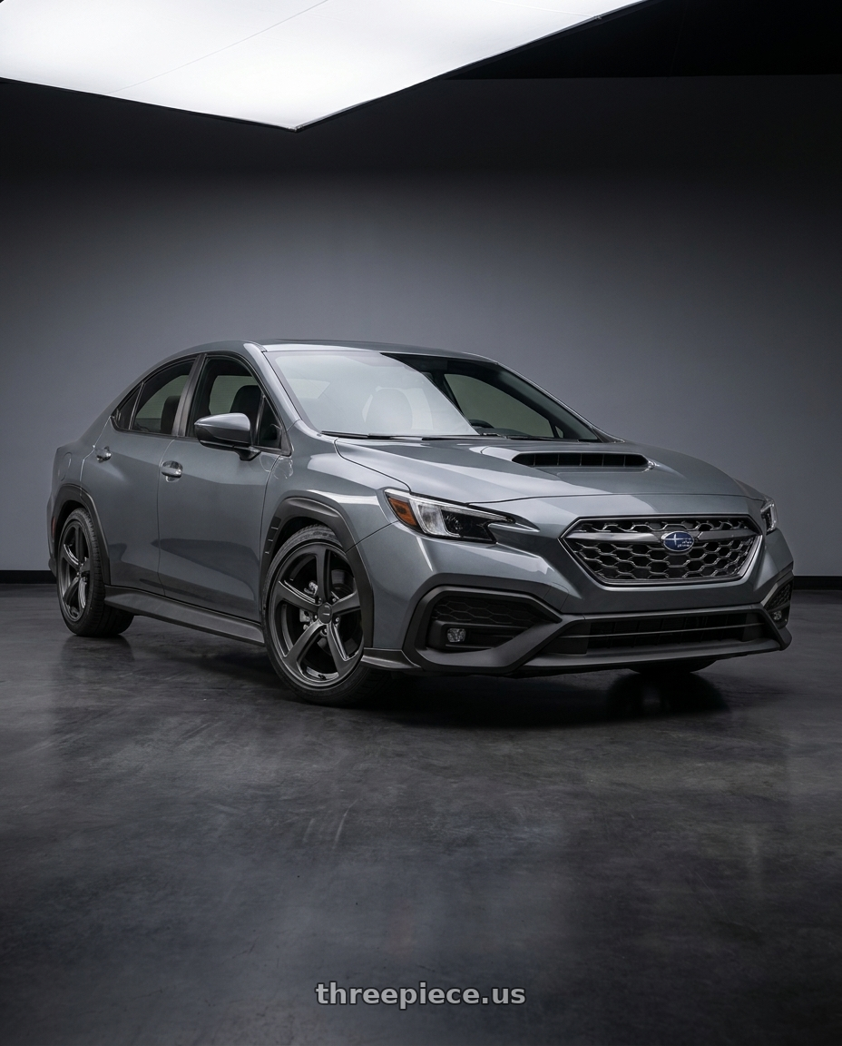 2022 Subaru WRX with Enkei Giotto 5x114.3 18x8+50 Gunmetal wheels