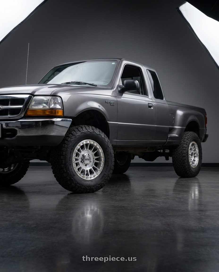 2000 ford ranger xlt with KMC Powersports IMPACT UTV BEADLOCK 5x114.3 15x8 +0 Machined wheels