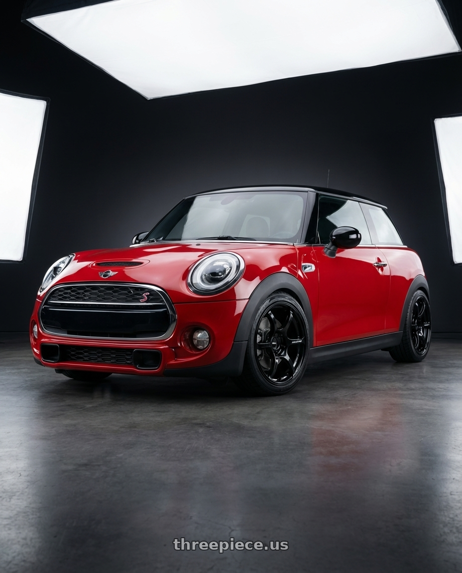 2019 Mini Cooper S F56 with Advan RGIII 4x100 18x7.0+42 Gloss Black wheels