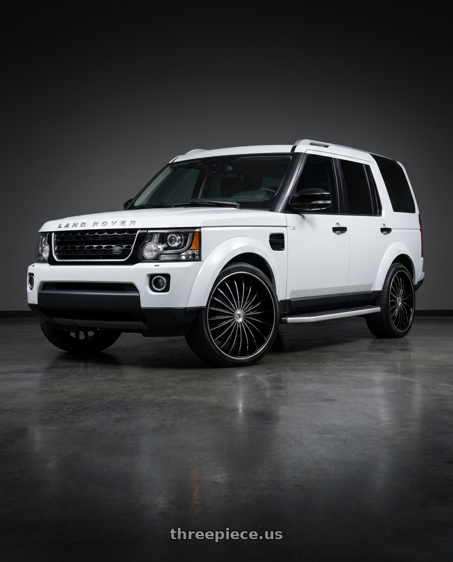2016 Land Rover LR4 Landmark with VELOCITY 11 5X115/5X120 24x9.5 +13 BLACK MACHINED wheels