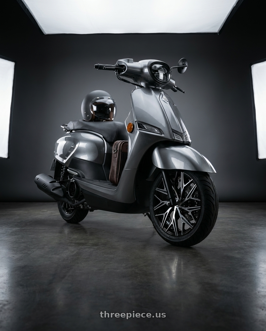 2025 Suzuki saluto with Azara AZA-527 5x100/5x114.3 18x8 +35 Gloss Black & Machined wheels