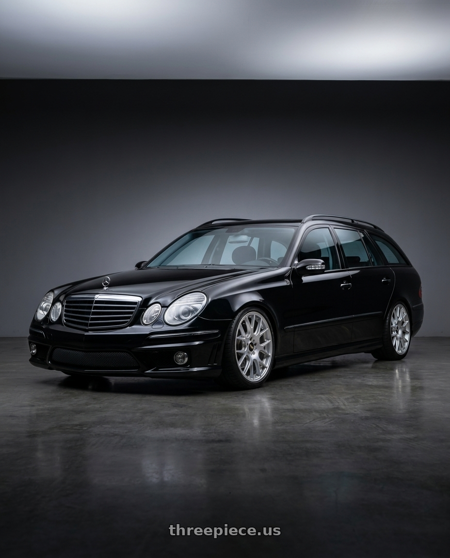 2004 s211 E320 with BBS FS 5x112 19x10 +38 PFS Diamond Silver wheels