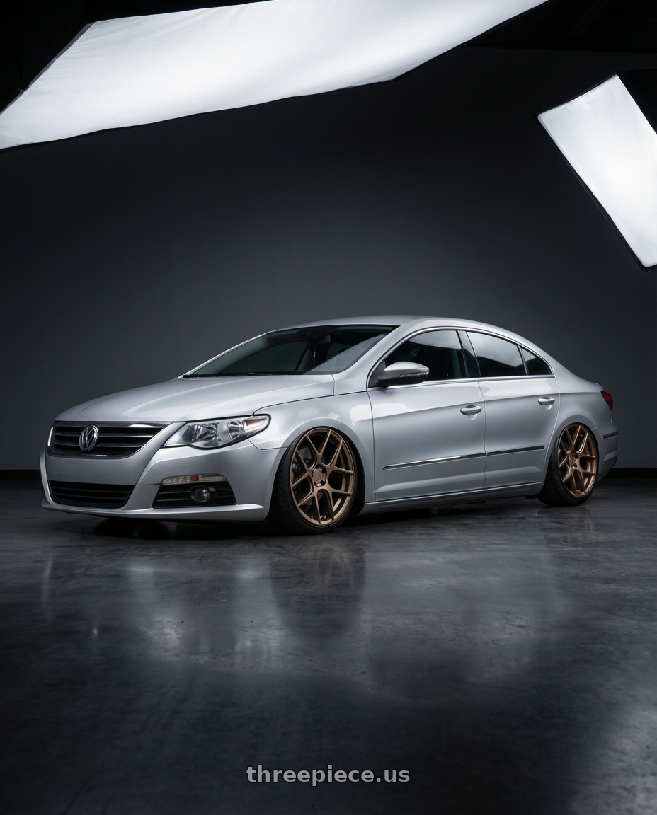 2015 Volkswagen CC with Aodhan AFF2 5x112 19x8.5+35 Matte Bronze wheels
