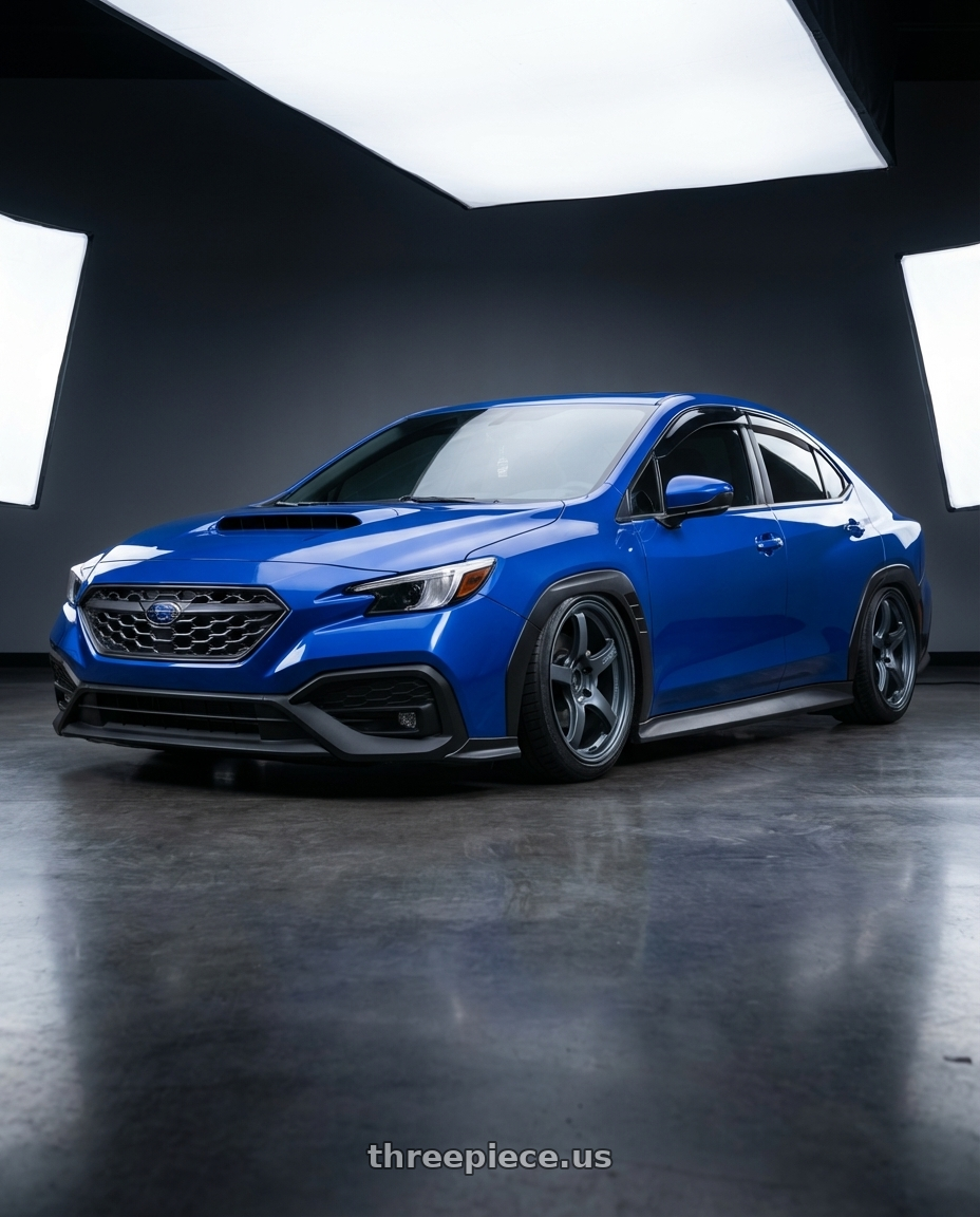 2024 Subaru WRX with Gram Lights 57CR 5x114.3 19x8.5+35 Gunblue II wheels